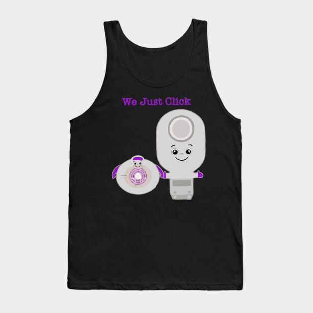 We Just Click Cute Two Piece Ostomy Bag Tank Top by CaitlynConnor